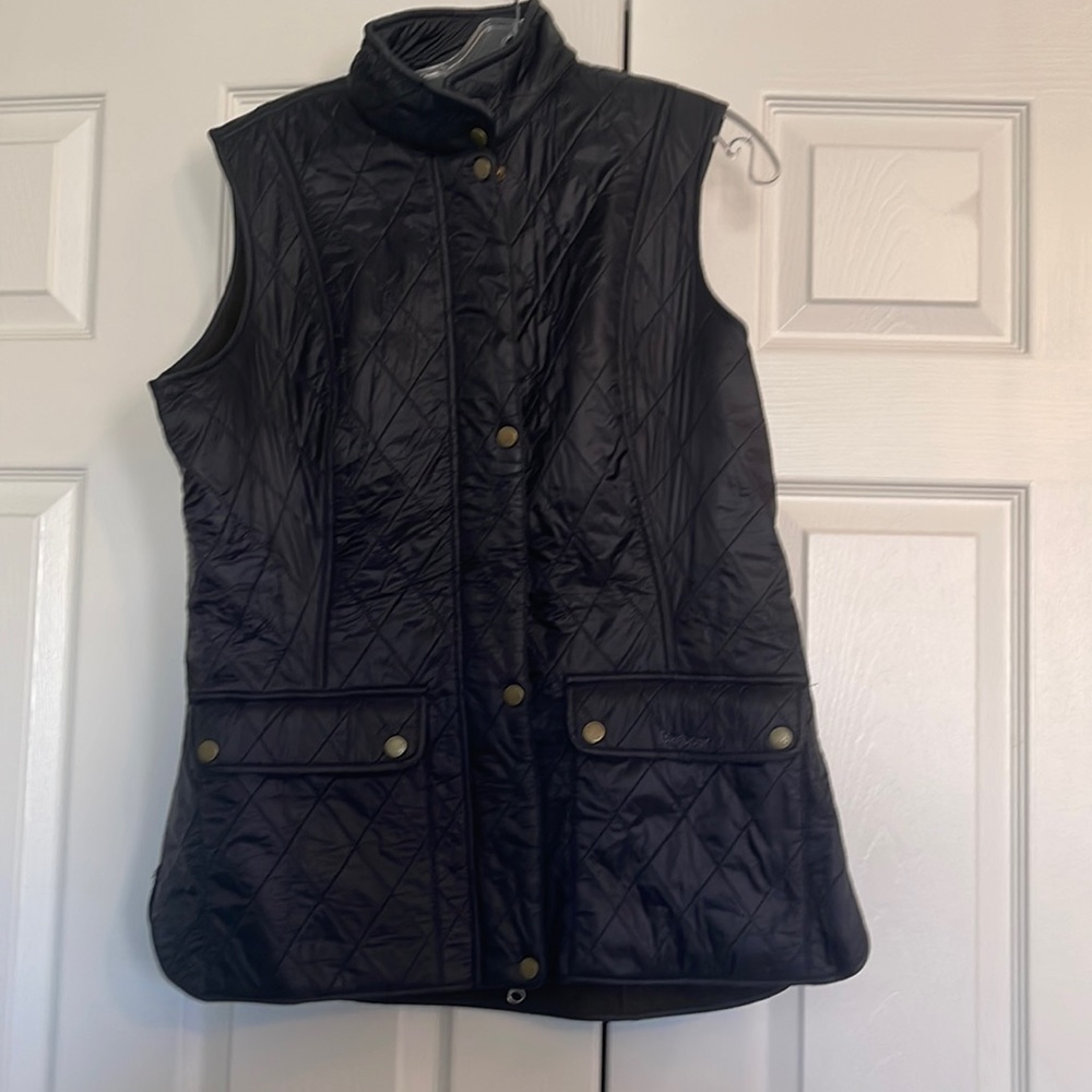 Barbour Black Quilted Vest / Gilet SIZE 12